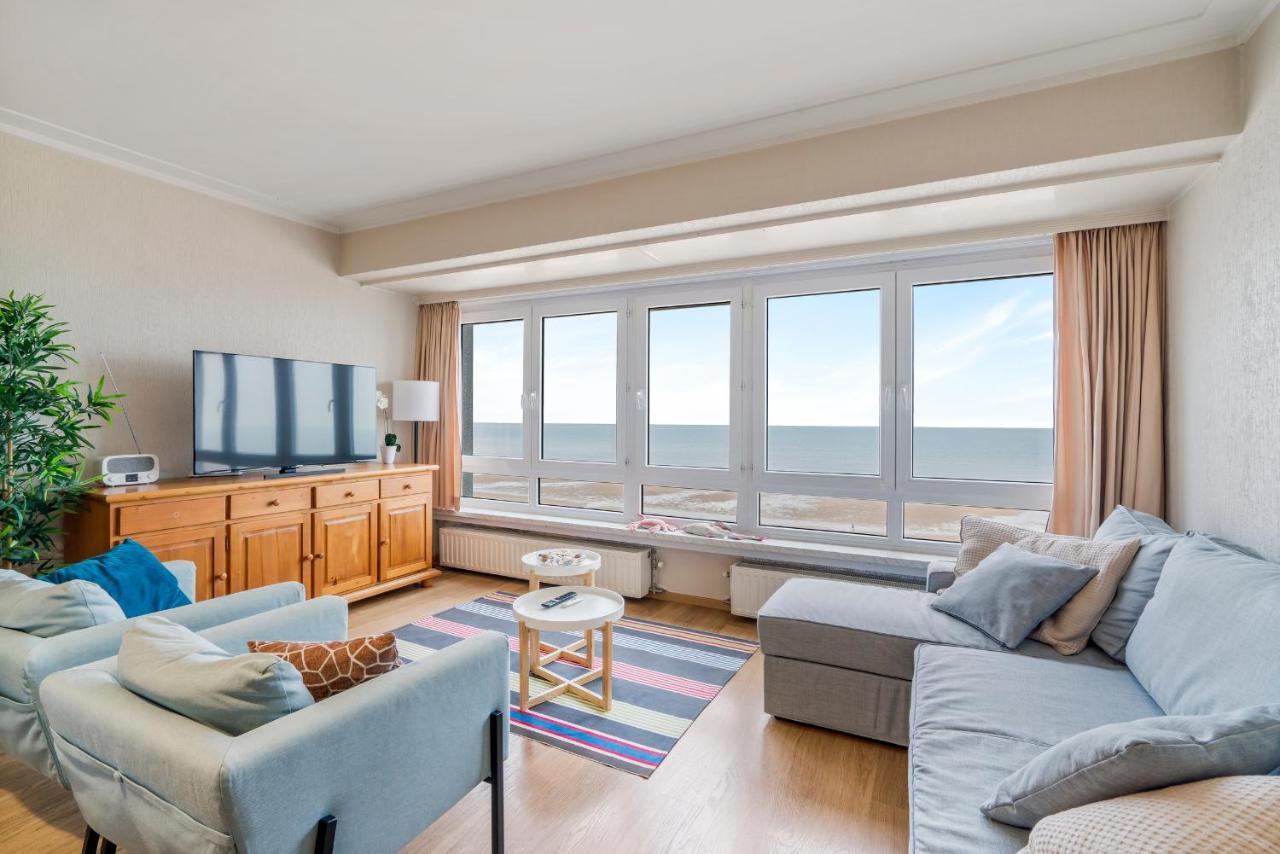 Zonnig Familie App Op Zeedijk Met Zeezicht Voor 6P Apartment Ostend Exterior photo